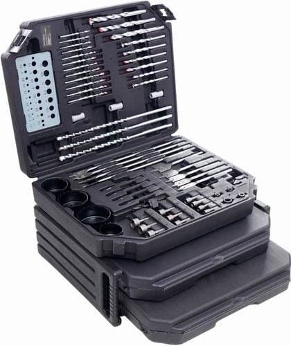 Komplet otwornic, dłut, bitów - 300el. KD998 na Arena.pl