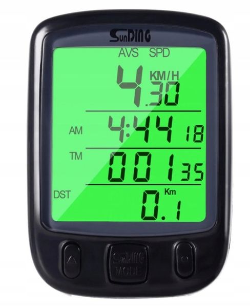 Licznik Rowerowy Na Rower Podświetlany Prędkościomierz Przewodowy + Uchwyt zdjęcie 16