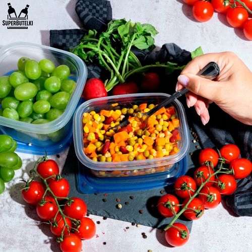 5x 700 ml Pojemniki 5x 950 ml LUNCHBOX do przechowywania na żywność na Arena.pl