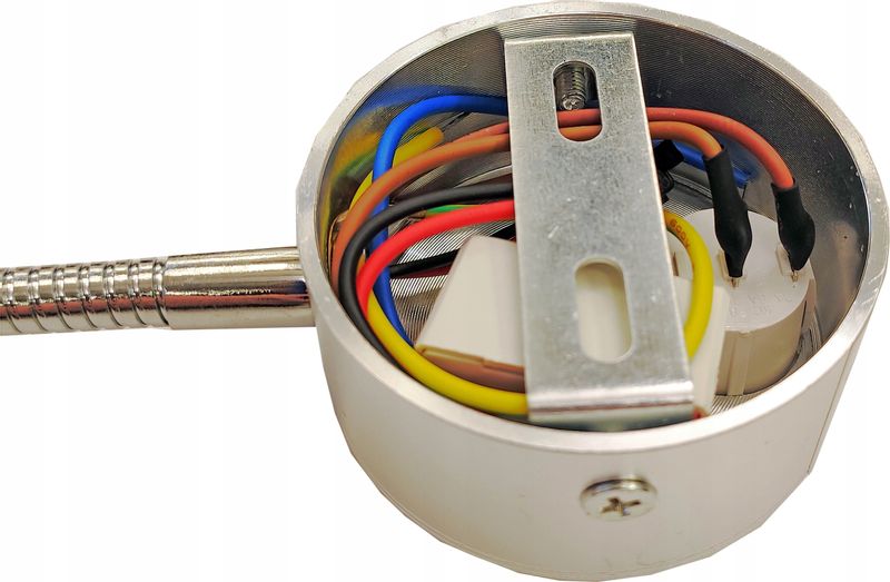 Złota lampka FLEXI nocna do czytania do sypialni Kiniet LED 3W Wobako zdjęcie 7