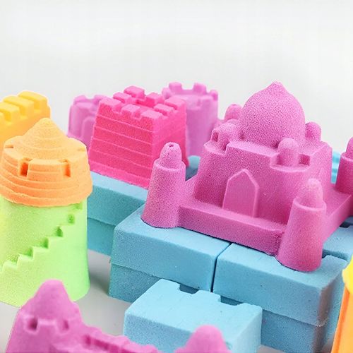 PIASEK KINETYCZNY 3kg + FOREMKI BASEN PIASKOWNICA MAGICZNY ZESTAW AKCESORIA na Arena.pl