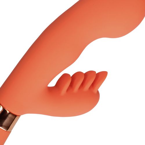 silicone rabbit vibrator with ribbed clitoral stimulator na Arena.pl