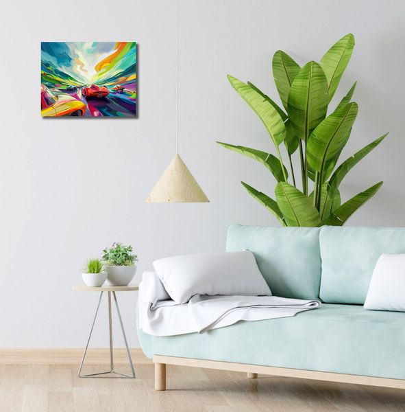 Obraz 40x30cm Wyścig Przy Barwach zdjęcie 2