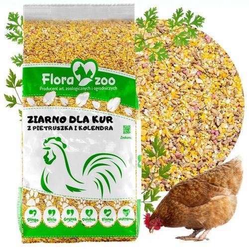 NATURALNA KARMA PASZA ZIARNO Z PIETRUSZKA KOLENDRA DLA DROBIU KUR NIOSKA na Arena.pl