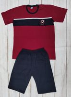 Wygodna męska piżama z krótkim rękawem na lato M