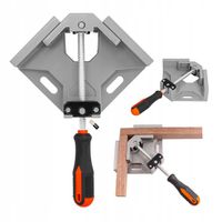 Ścisk stolarski kątowy zacisk narożny aluminium 90° uchwyt imadło