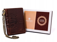 skórzany portfel męski na zamek - peterson