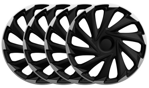 4x Kołpaki 16 MISANO SB CZARNO SREBRNE TUNING na Arena.pl