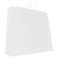 Torba papierowa 54 x 15 x 46 cm, 50 szt biała AWIH