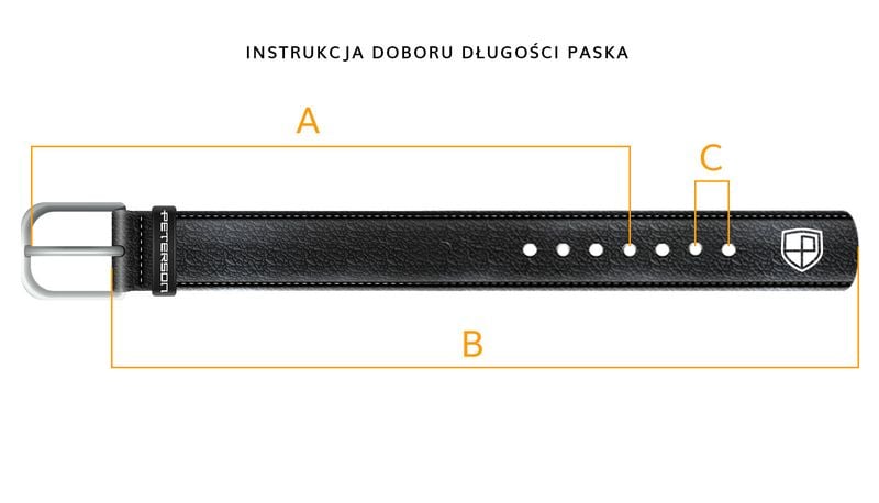 pasek pu 35 mm ptn 042277-105 black zdjęcie 8