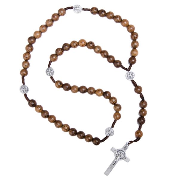 Różaniec z drewna wenge RT-15 zdjęcie 1