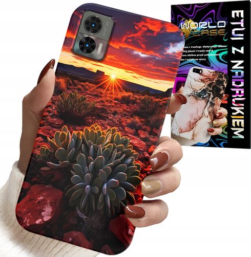 ETUI DO MOTOROLA EDGE 30 NEO - MEKSYKAŃSKA PUSTYNIA WIDOKI CASE + FOLIA na Arena.pl