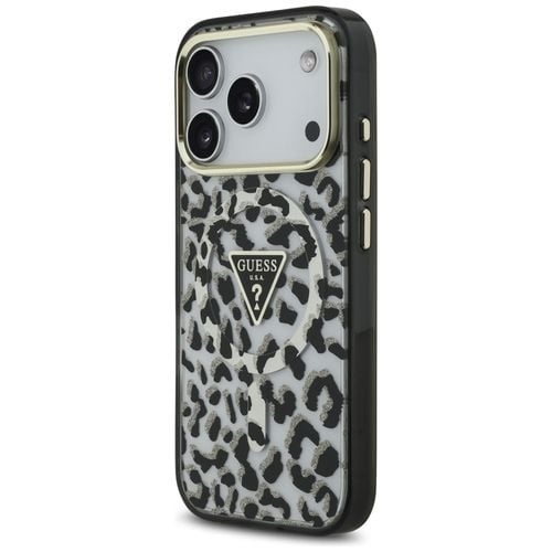 etui guess leopard glitter magsafe do    iphone 17 pro max czarny na Arena.pl