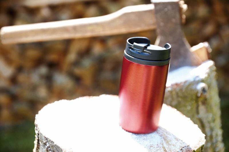 Kubek termiczny TAKE FAST, czerwony zdjęcie 3