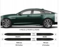Jaguar XJ 2010+ Listwy CZARNE Boczne Drzwi