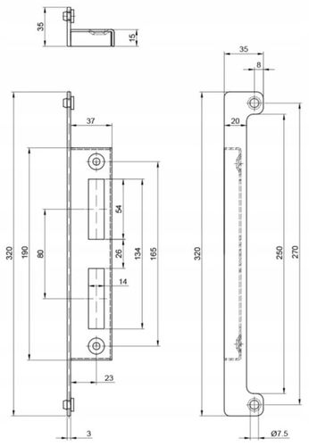 ZACZEP OGRANICZNIK ODBOJNIK FURTKI DŁUGI ANTRACYT na Arena.pl
