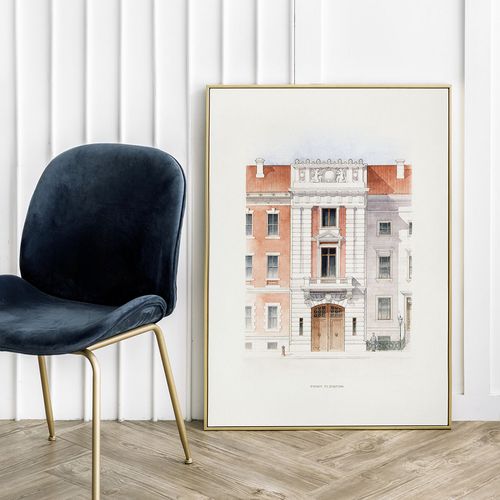 Plakat budynek architektura 21x29,7 cm A4 na Arena.pl