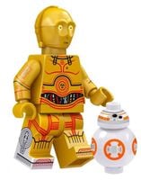 C 3PO BB-8 + OBRAZEK LEGO STAR WARS KLOCKI FIGURKA