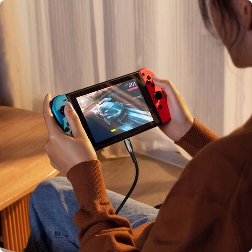 BASEUS kabel Typ C do Typ C PD 100W Glimmer 2m 200cm black wytrzymały oplot na Arena.pl