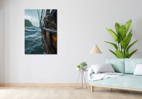 Obraz 70x100cm Statek na Falach na Arena.pl