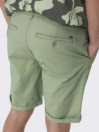 ONLY Onspeter Reg Twill 4481 - Spodenki S na Arena.pl