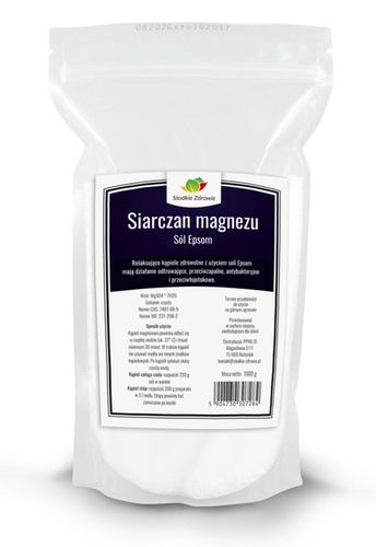 SÓL EPSOM GORZKA SIARCZAN MAGNEZU 5kg 100% NIEMCY na Arena.pl