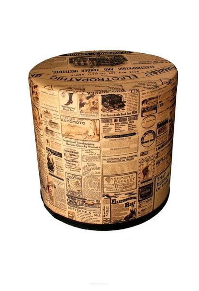 Pufa dekoracyjna The Times zdjęcie 3