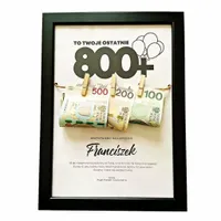 RAMKA TWOJE OSTATNIE 800+ ŚMIESZNY ZABAWNY PREZENT NA 18 URODZINY