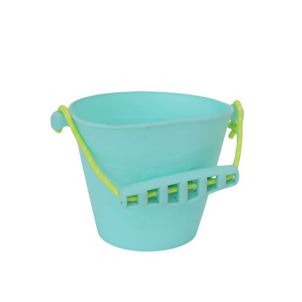 wiaderko do piaskownicy gumowe - miętowy zdjęcie 1