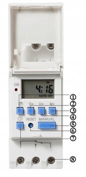 PROGRAMATOR WŁĄCZNIK WYŁĄCZNIK CZASOWY NA SZYNĘ zdjęcie 5