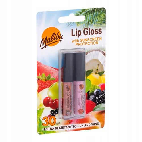 MALIBU Lip Gloss błyszczyk do ust ZESTAW SPF30 na Arena.pl
