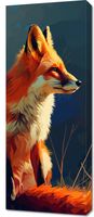 Obraz 40x100cm Spojrzenie Lisicy