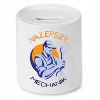 Skarbonka Dla Mechanika Najlepszy Mechanik Prezent Z Nadrukiem Ze Zdjęciem