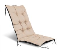 poduszka ogrodowa 50x50x80 cm na krzesło wodoodporna beżowa