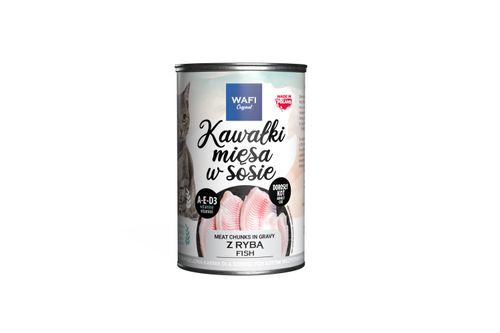 WAFI puszka kawałki mięsne dla kota z rybą 415g na Arena.pl