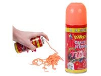 Serpentyna konfetti w sprayu party urodziny 250ml pomarańczowa