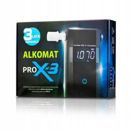 Alkomat ELETROCHEMICZNY PRO-X3 ROK kalibracji + ETUI DO PRZECHOWYWANIA na Arena.pl