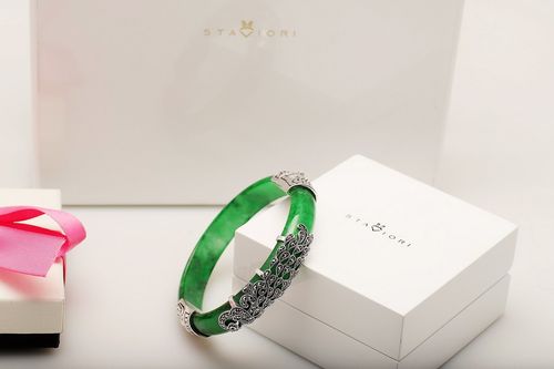 Srebrna bransoleta BDM0454J - Jadeit na Arena.pl