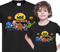 KOSZULKA DZIECIĘCA CZARNA BRAWL STARS HALLOWEEN POSTACIE [S] 128cm