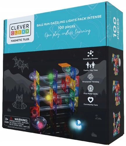 CLEVERCLIXX KLOCKI MAGNETYCZNE KULODROM TOR DAZZLING LIGHTS 100 EL. na Arena.pl