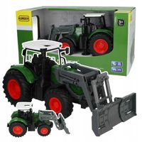TRAKTOR CIĄGNIK ROLNICZY Z KABINĄ SPYCHACZ RUCHOME ELEMENTY GUMOWE KOŁA