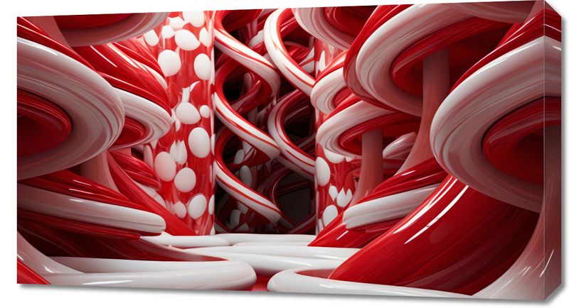 Obraz 90x50cm Czerwone Wiry zdjęcie 1