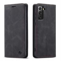 ETUI Z KLAPKĄ DO GALAXY S21 SKÓRZANE PORTFEL POKROWIEC ZAMYKANE + FOLIA