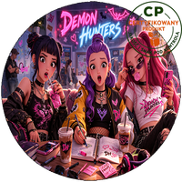 Opłatek waflowy na tort - K-Pop Demon Hunters - Przygody Huntrix