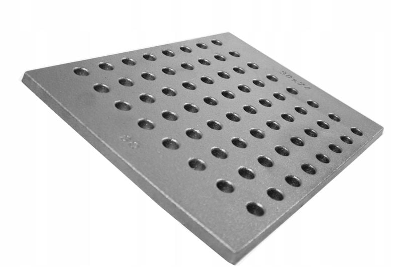 RUSZT KOMINKOWY ŻELIWNY 35x35 DZIURKOWANY GRUBOŚĆ 11MM DO KOMINKA PIECA zdjęcie 10