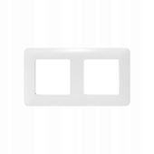 Podwójna ramka biała seria RM PSMART