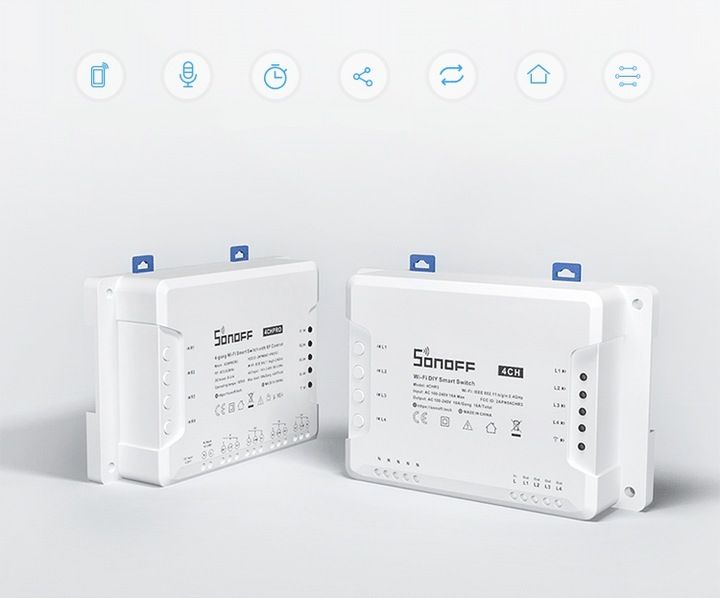 SONOFF 4CH Pro R3 Inteligentny Przekaźnik Przełącznik WiFi RF zdjęcie 6