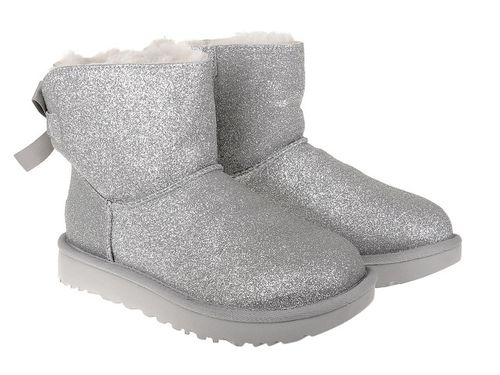 Buty UGG Mini Bailey Bow Sparkle 1100053-SLVR - 40 na Arena.pl