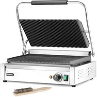 grill elektryczny kontaktowy xl pianini 548 x 415 mm 2700 w - hendi 263624