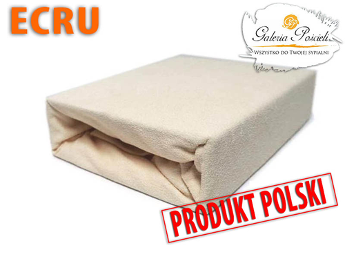 Prześcieradło frotte 120x200cm ECRU na Arena.pl